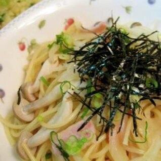 しめじとベーコンの和風パスタ